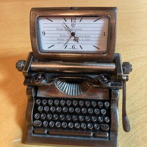 Typewriter miniature clock Japan Movt